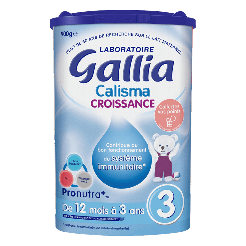 Gallia Lait bébé en poudre à partir de 12 mois Calisma la boite de 900 g